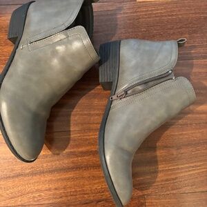Gray booties